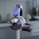 Dyson's Zone device combines headphones with a band that wraps around the user's mouth.